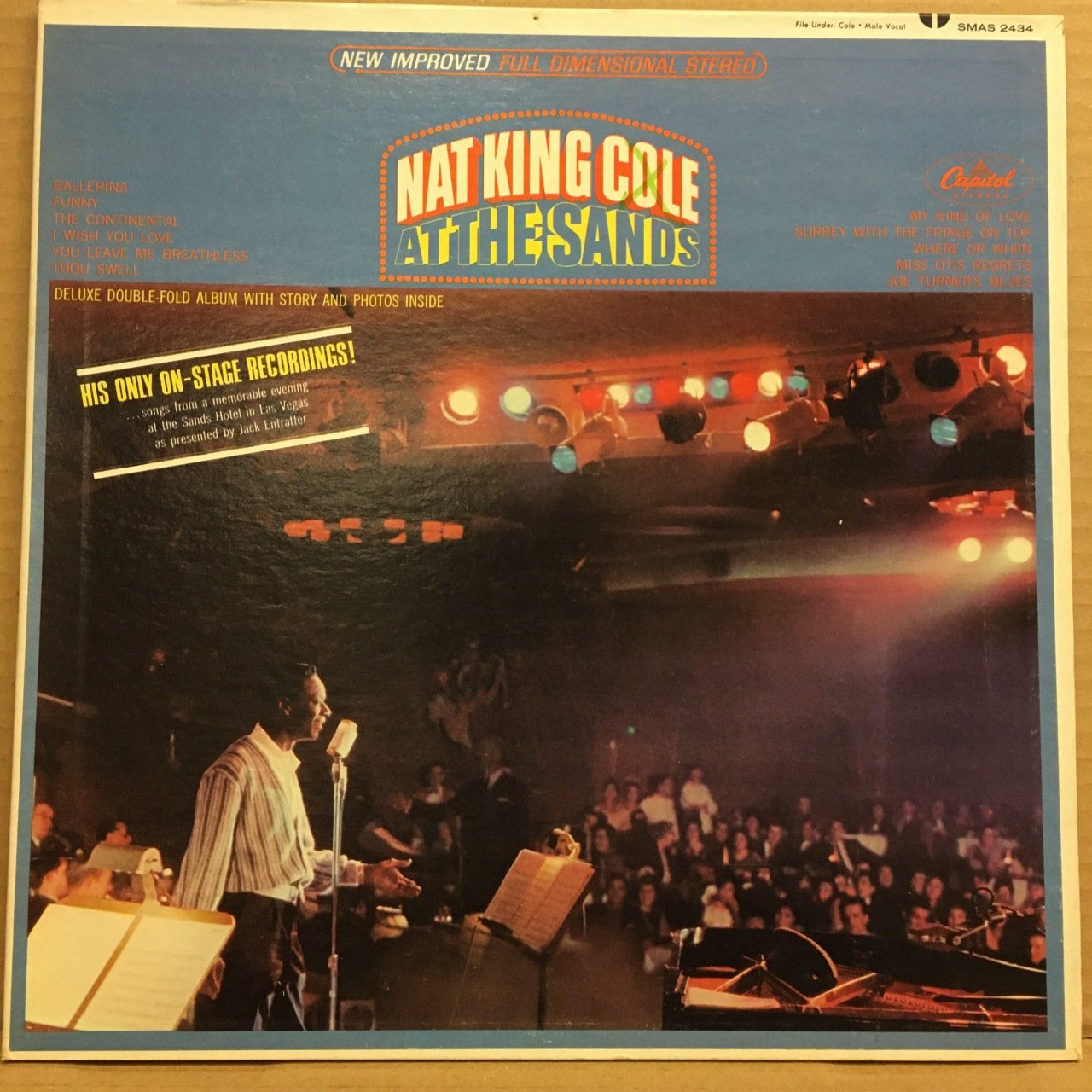 NAT KING COLE - AT THE SANDS 1966 2.EL PLAK