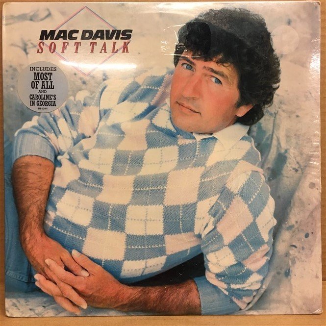 MAC DAVIS - SOFT TALK - LP DÖNEM BASKISI SIFIR PLAK