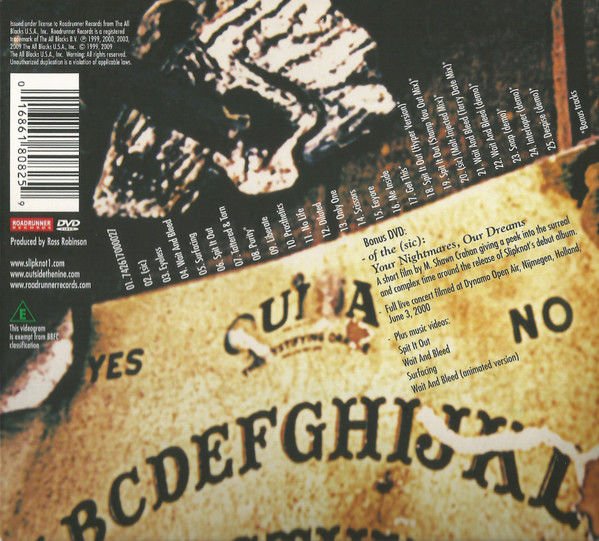 SLIPKNOT – SLIPKNOT (1999) - CD+DVD 2009 REISSUE 10TH ANNIVERSARY EDITION DIGIPAK AMBALAJINDA SIFIR