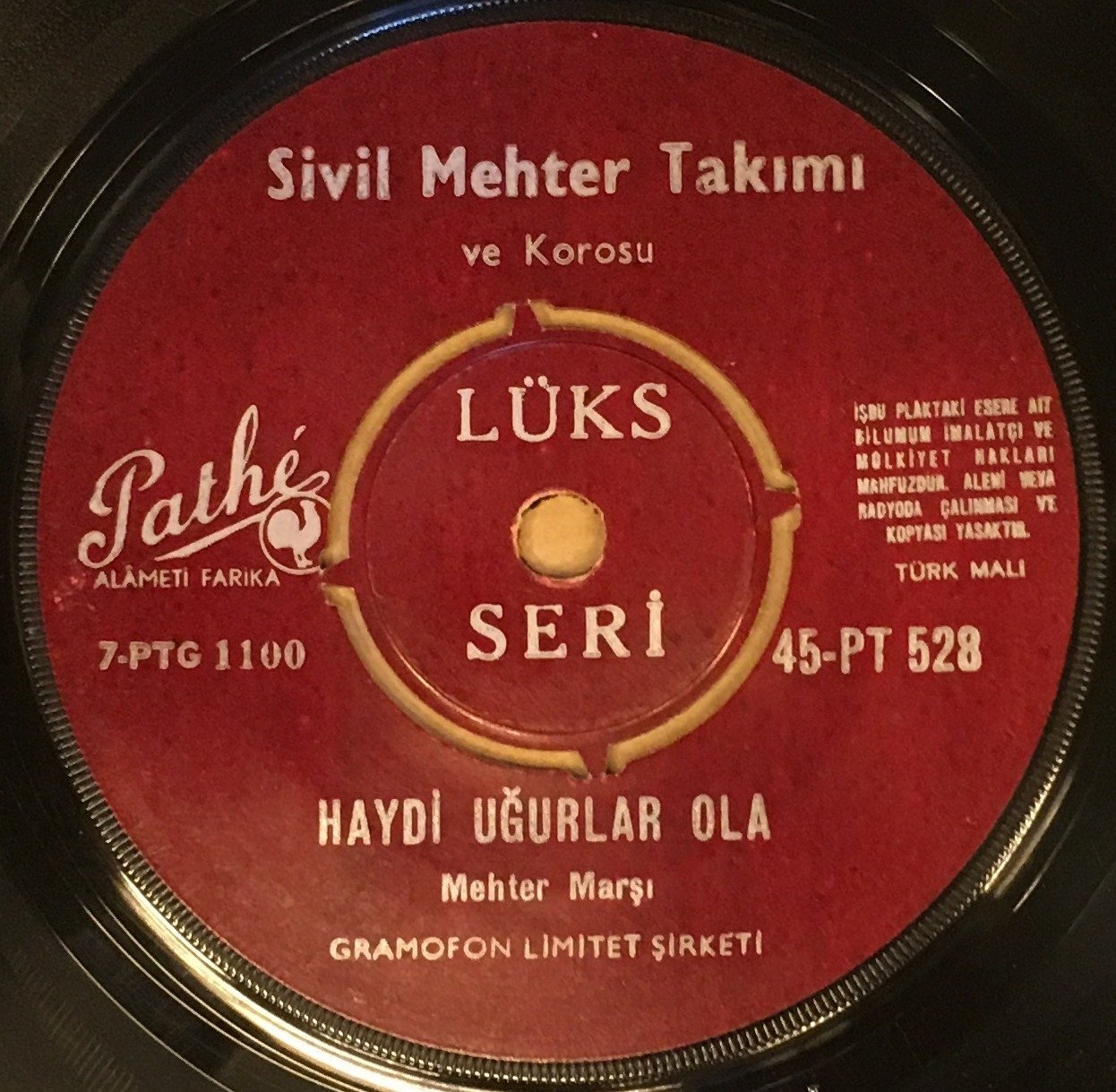 SİVİL MEHTER TAKIMI - HAYDİ UĞURLAR OLA / ARTAR CİHANDA ŞANIMIZ 7'' 45 DEVİR