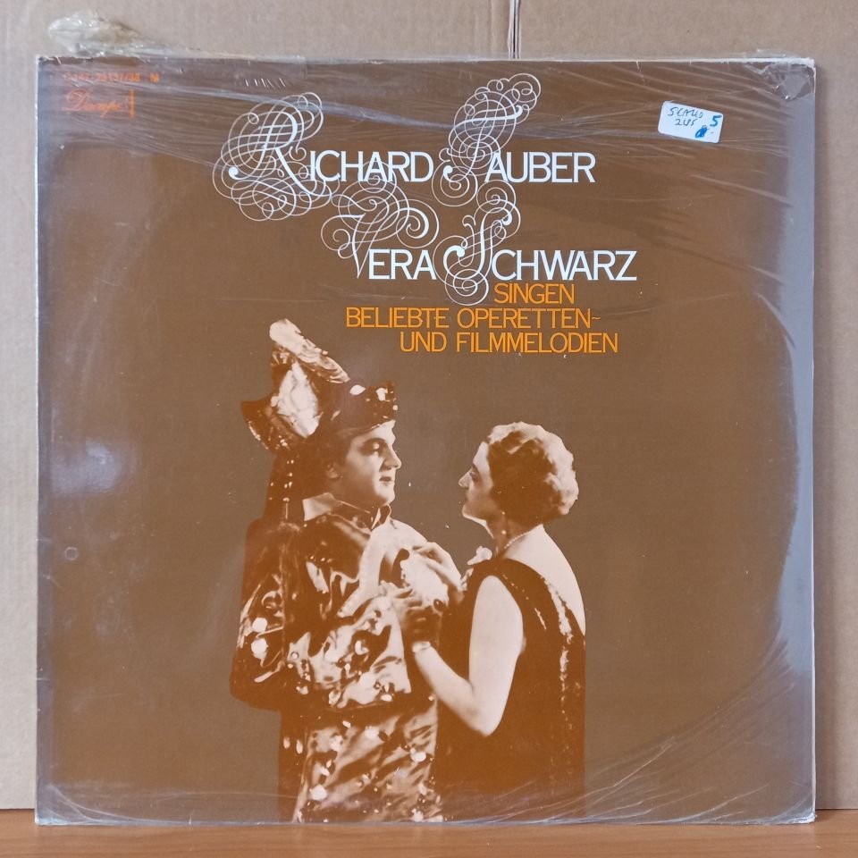 RICHARD TAUBER & VERA SCHWARZ / SINGEN BELIEBTE OPERETTEN- UND FILMMELODIEN - 2LP DÖNEM BASKISI SIFIR PLAK