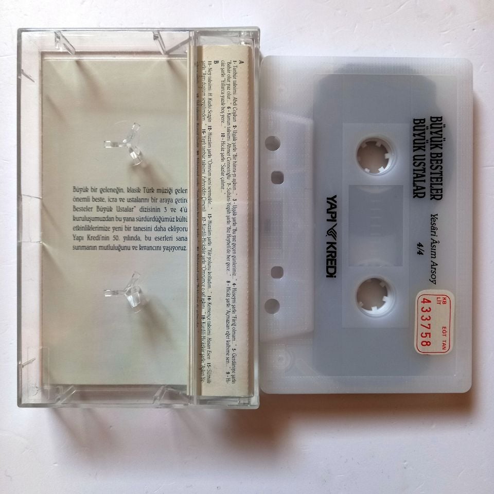 BÜYÜK BESTELER BÜYÜK USTALAR 4/4 - YESARİ ASIM ARSOY - KASET 2.EL