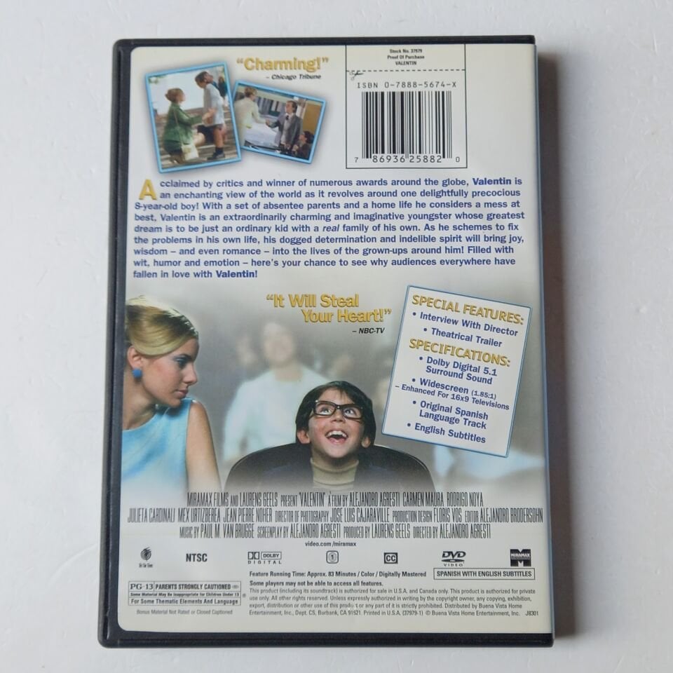 VALENTIN - CARMEN MAURA, RODRIGO NOYA - DVD 2.EL 1.BÖLGE