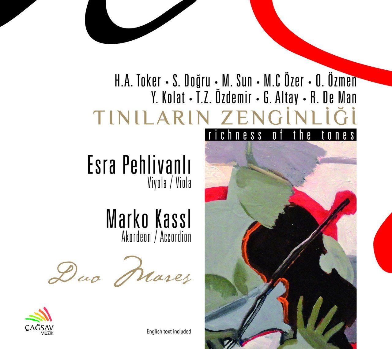ESRA PEHLİVANLI & MARKO KASSL - DUO MARES, TINILARIN ZENGİNLİĞİ (2012) - CD SIFIR