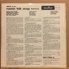 RUSSIAN FOLK SONGS SOVIET ARMY CHORUS, SIBERIAN FOLK CHRORUS, VORONETZ FOLK CHORUS.. (1958) 2.EL PLAK