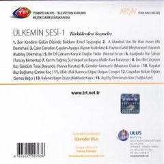 ÜLKEMİN SESİ - 1 - TÜRKÜLERDEN SEÇMELER - CD SIFIR