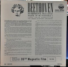 BEETHOVEN: SYMPHONY NO.6, LONDON SYMPHONY ORCHESTRA, JOSEF KRIPS - PLAK 2.EL