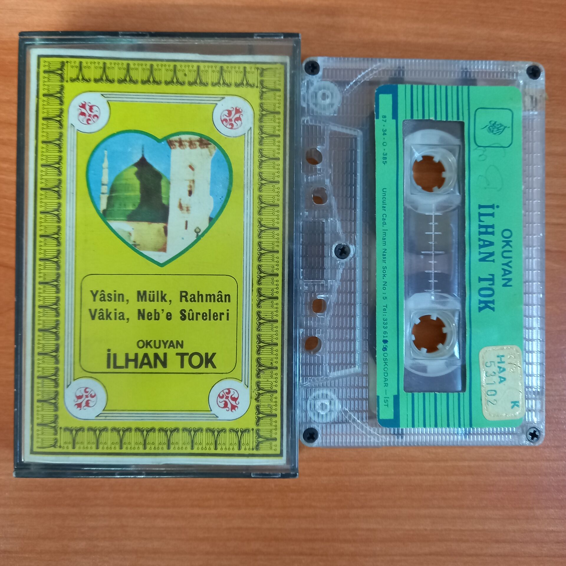 İLHAN TOK - YASİN, MÜLK, RAHMAN, VAKİA, NEB'E SURELERİ (1987) - KASET 2.EL