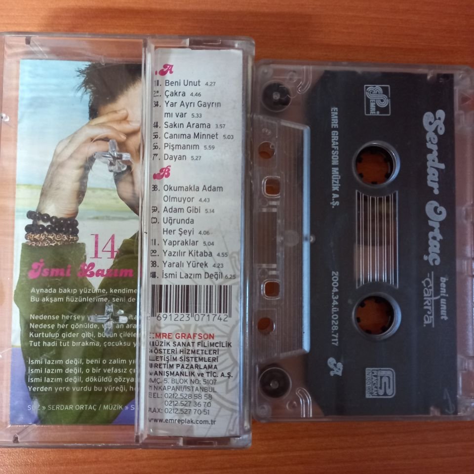 SERDAR ORTAÇ - ÇAKRA / BENİ UNUT (2004) - KASET 2.EL