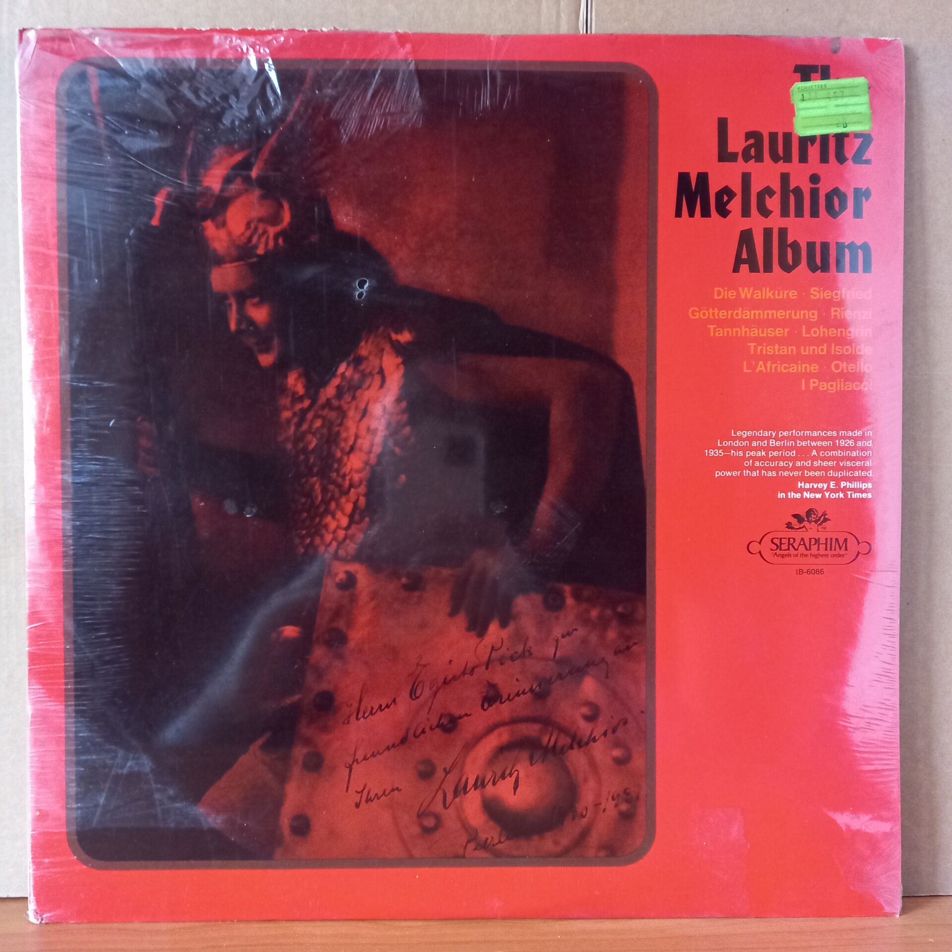 THE LAURITZ MELCHIOR ALBUM / THE ORCHESTRA OF THE STAATSOPER, BERLIN, THE LONDON SYMPHONY ORCHESTRA, THE NEW SYMPHONY ORCHESTRA - 2LP DÖNEM BASKISI SIFIR PLAK
