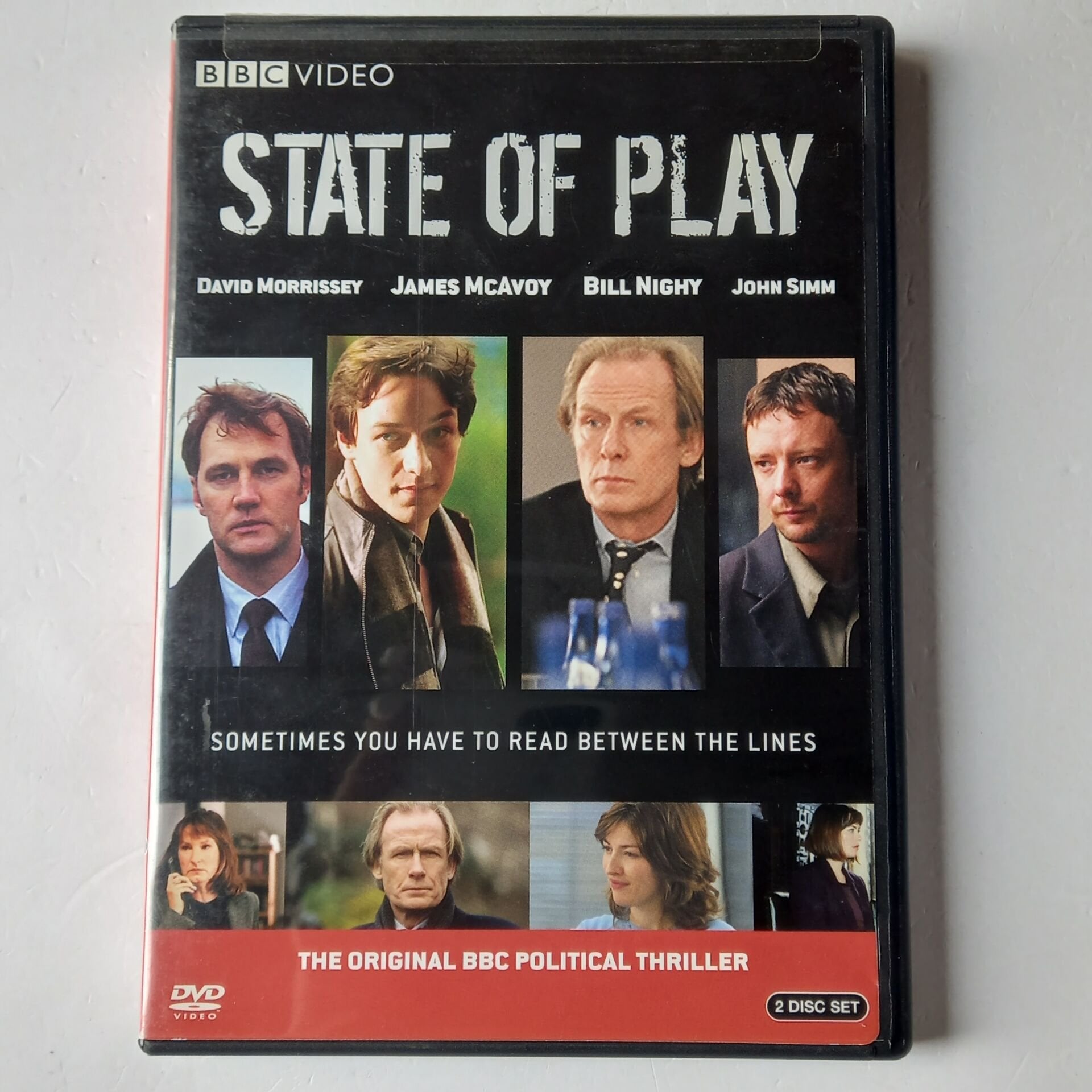 STATE OF PLAY - DAVID MORRISSEY, JAMES MCAVOY, BILL NIGHY, JOHN SIMM - 2DVD 2.EL 1.BÖLGE