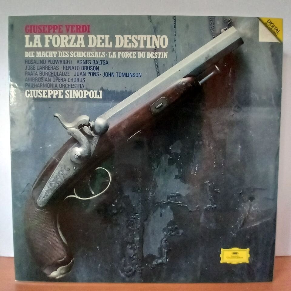 GIUSEPPE VERDI: LA FORZA DEL DESTINO / PHILHARMONIA ORCHESTRA, GIUSEPPE SINOPOLI (1987) - 3LP BOX SET 2.EL PLAK