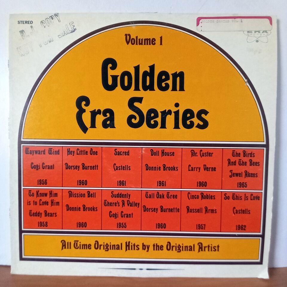 VARIOUS – GOLDEN ERA SERIES VOLUME 1 / CASTELLS, DONNIE BROOKS, LARRY VERNE, COGI GRANT, TEDDY BEARS - LP 2.EL PLAK