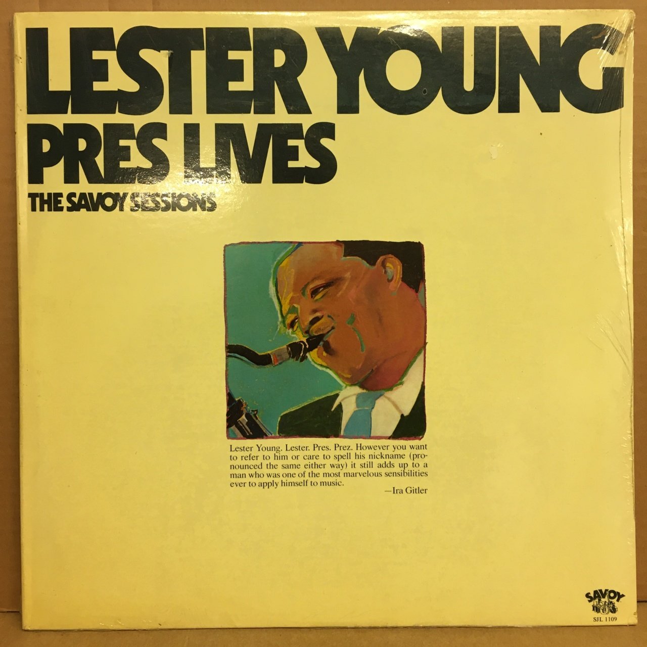 LESTER YOUNG - PRES LIVES THE SAVOY SESSIONS 1977 SIFIR PLAK