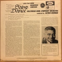 KHACHATURIAN - GAYNE MASQUERADE COMEDIANS SUITS HOLLYWOOD BOWL ORC. (1959) 2.EL PLAK