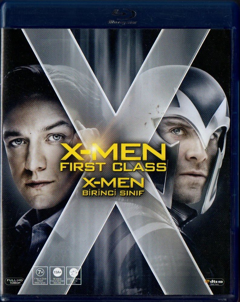 X-MEN FIRST CLASS - BİRİNCİ SINIF - MICHAEL FASSBENDER - MARVEL - BLU-RAY 2.EL