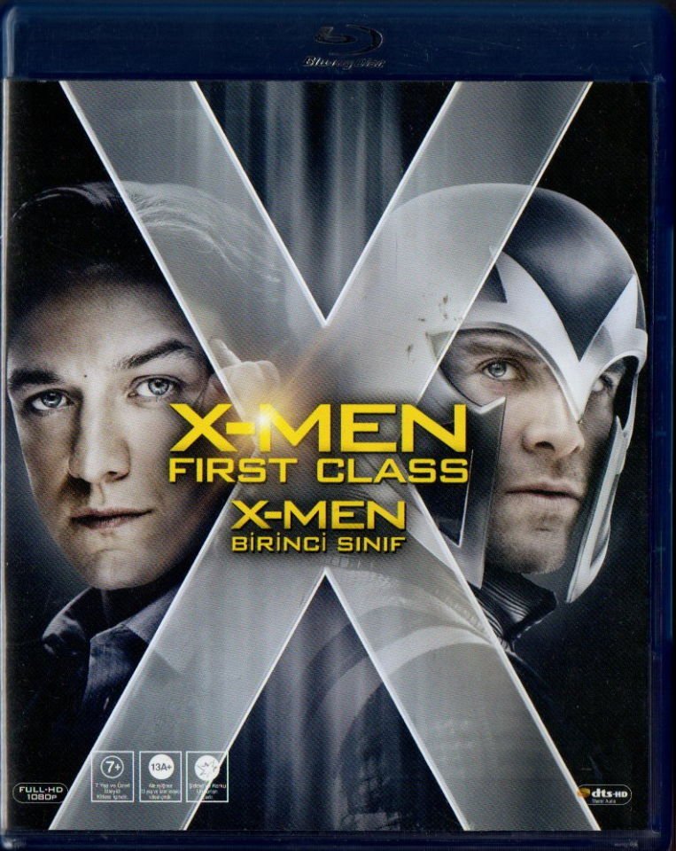 X-MEN FIRST CLASS - BİRİNCİ SINIF - MICHAEL FASSBENDER - MARVEL - BLU-RAY 2.EL
