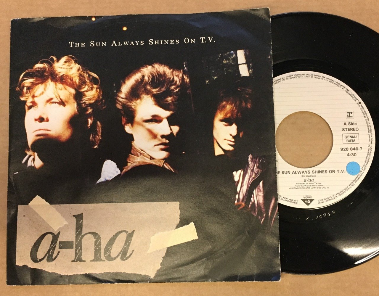 A-HA - THE SUB ALWAYS SHINES ON TV / DRIFTWOOD 7'' 45 DEVİR