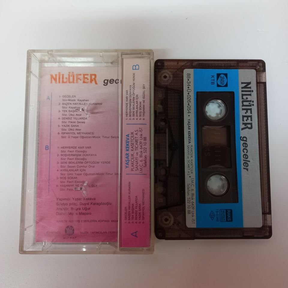 NİLÜFER - GECELER (1988) - KASET 2.EL