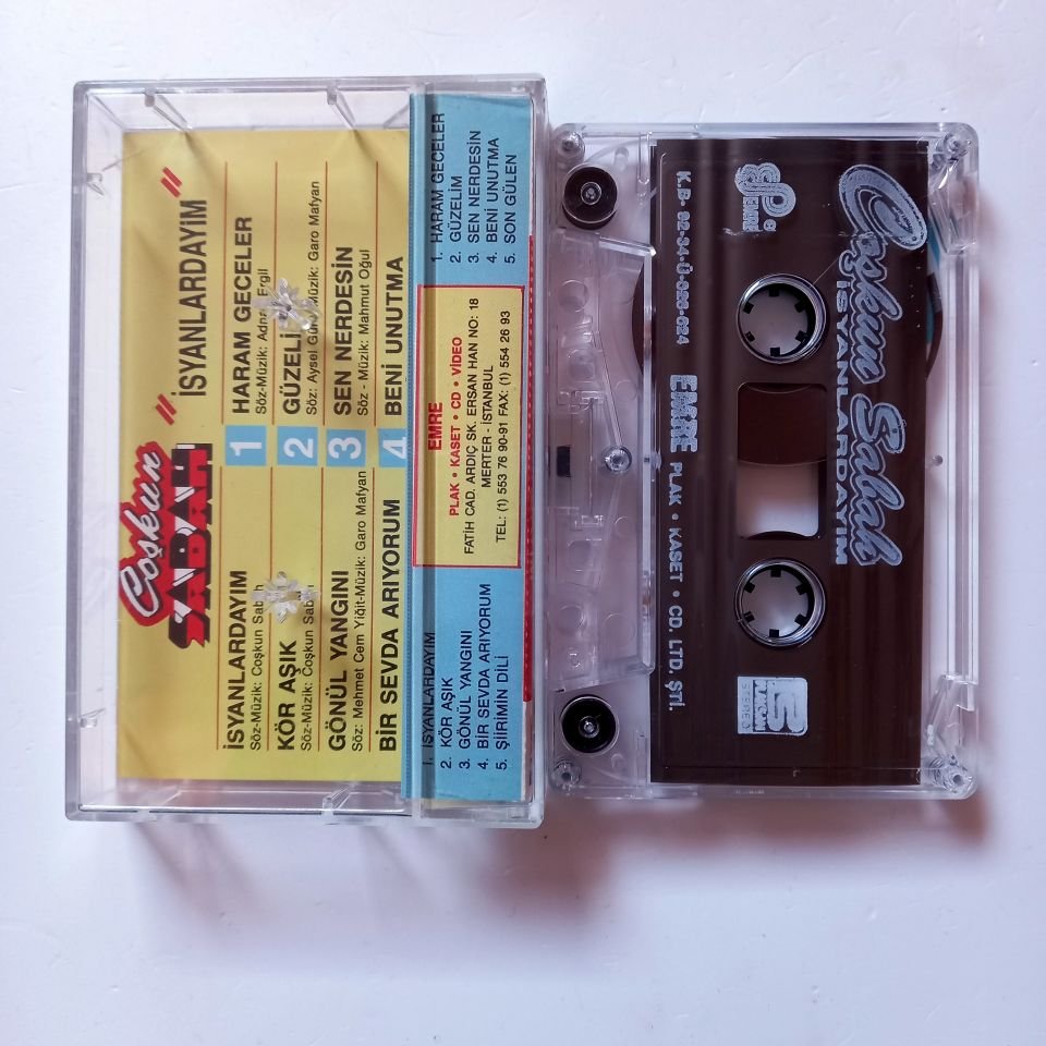 ÇOŞKUN SABAH - İSYANLARDAYIM (1992) - KASET 2.EL