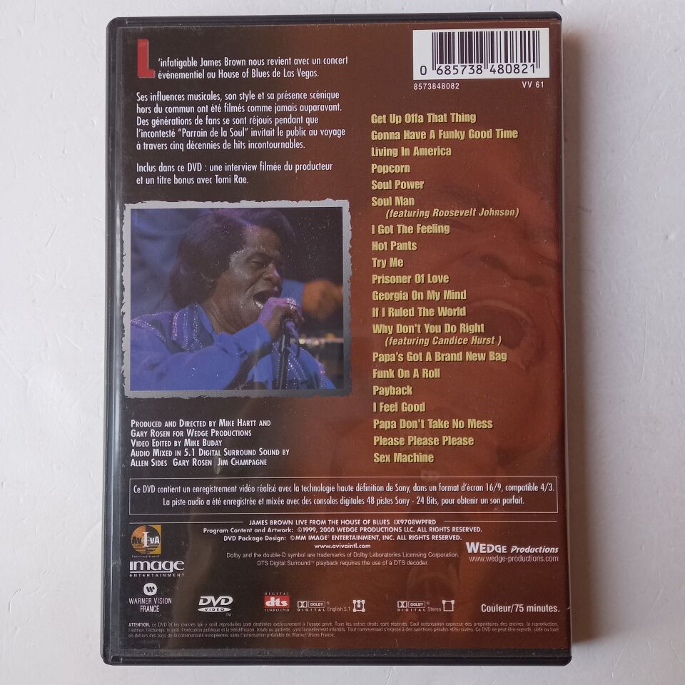 JAMES BROWN - LIVE FROM THE HOUSE OF THE BLUES (2009) - DVD 2.EL