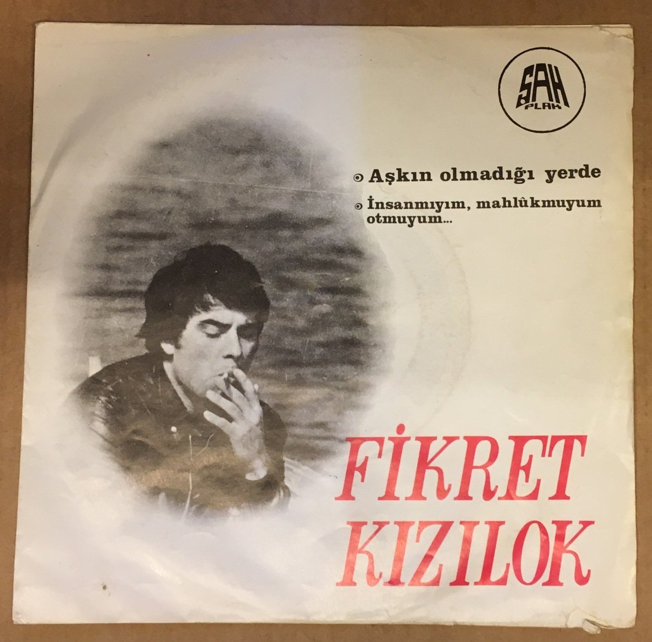 FİKRET KIZILOK - AŞKIN OLMADIĞI YERDE / İNSAN MIYIM 45LİK KAPAĞI DİKKAT SADECE KAPAKTIR