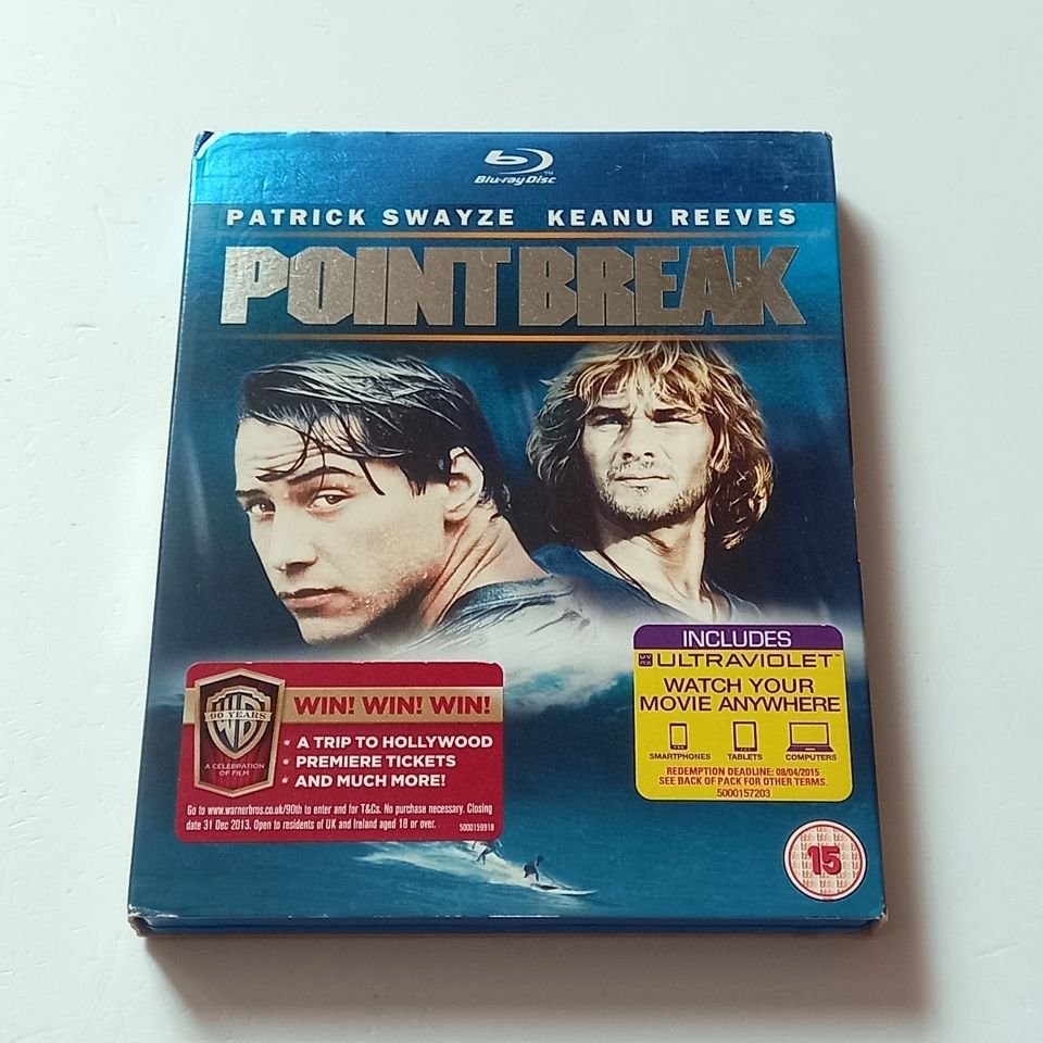 POINT BREAK - PATRICK SWAYZE, KEANU REEVES - YÖN.: KATHRYN BIGELOW - BLU-RAY SLIPCOVER REGION B  2.EL TR ALTYAZI YOKTUR