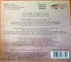 NUSRAT FATEH ALI KHAN - SUFI QAWWALIS (2002) CD 2.EL