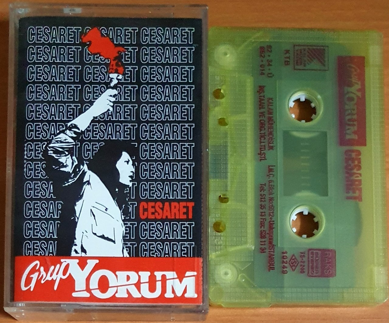 GRUP YORUM - CESARET (1992) - KASET KALAN MÜZİK 2.EL