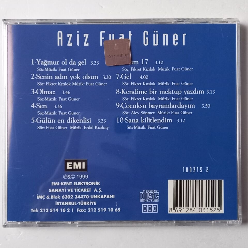 AZIZ FUAT GÜNER – AZIZ FUAT GÜNER (1999) - CD 2.EL