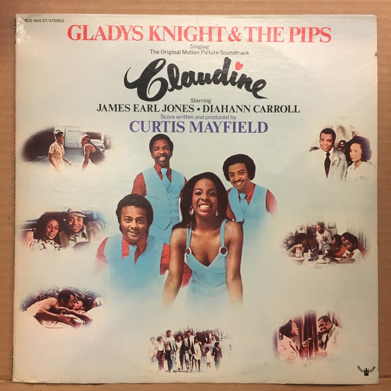 CLAUDINE - SOUNDTRACK (1974) - GLADYS KNIGHT & THE PIPS - CURTIS MAYFIELD - PLAK 2.EL