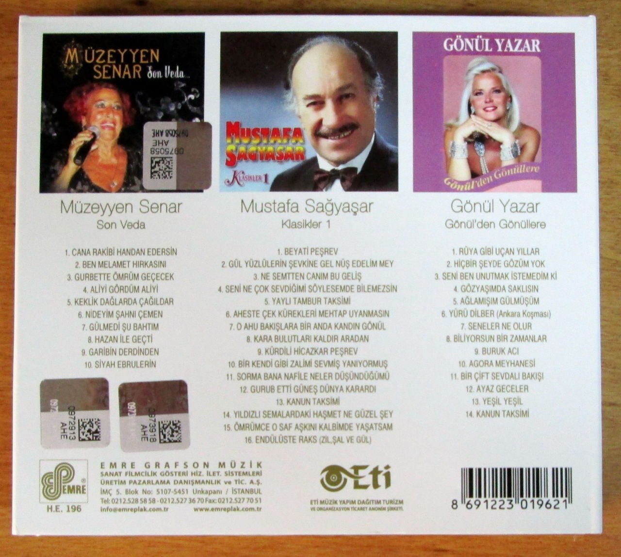 3 DEV ÇINAR M. SENAR - M. SAĞYAŞAR - G. YAZAR CD