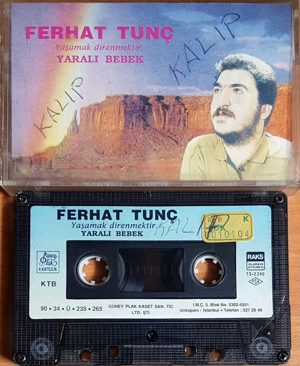 FERHAT TUNÇ - YARALI BEBEK / YAŞAMAK DİRENMEKTİR (1990) GÜNEY KASET 2.EL