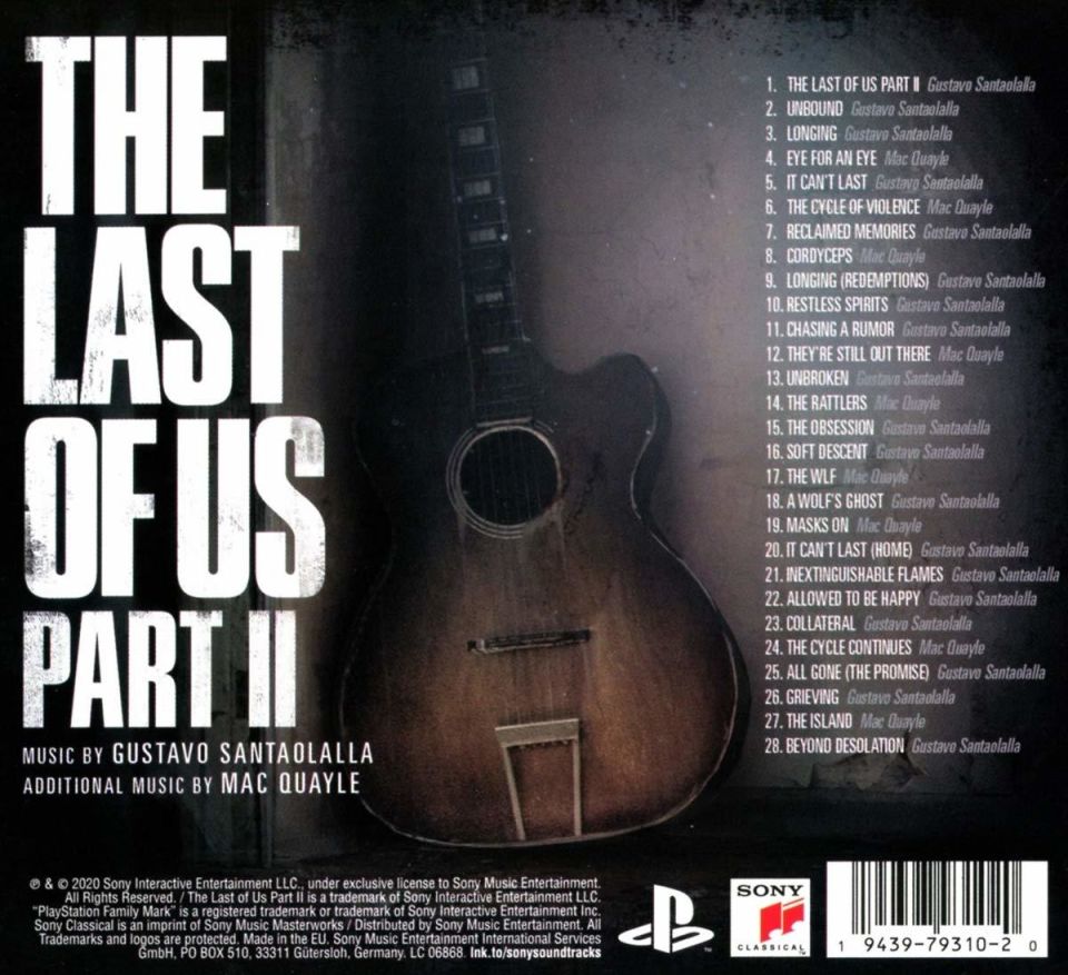 THE LAST OF US II - SOUNDTRACK / GUSTAVO SANTAOLALLA (2020) - CD DIGIPACK AMBALAJINDA SIFIR