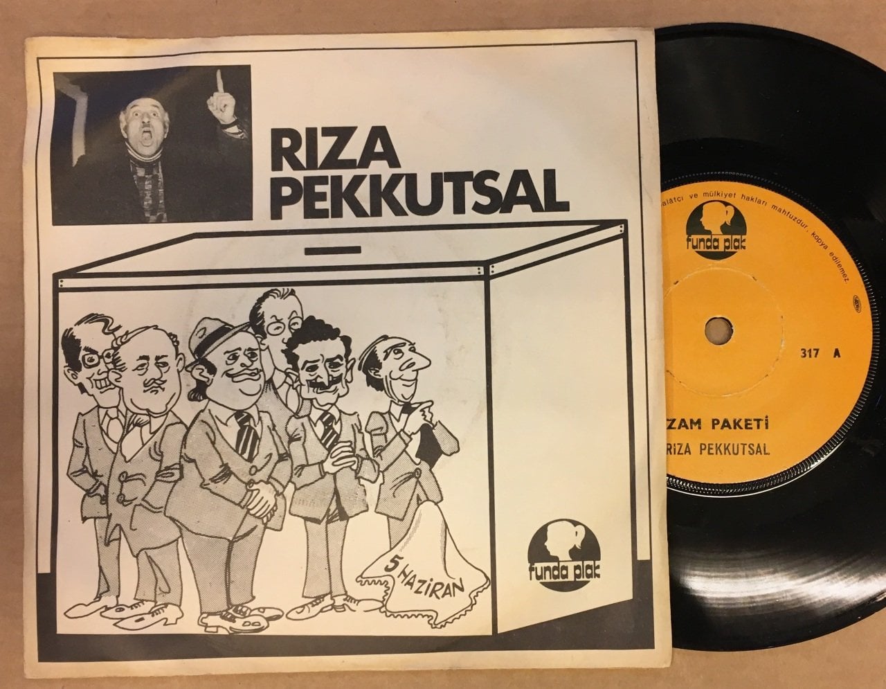 RIZA PEKKUTSAL - ZAM PAKETİ / ZAMALİSYON 7'' 45 DEVİR MİZAH