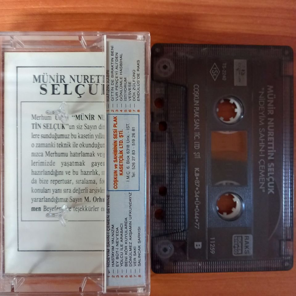 MÜNİR NURETTİN SELÇUK - NİDEYİM SAHN-I ÇEMEN (1987) - KASET 2.EL