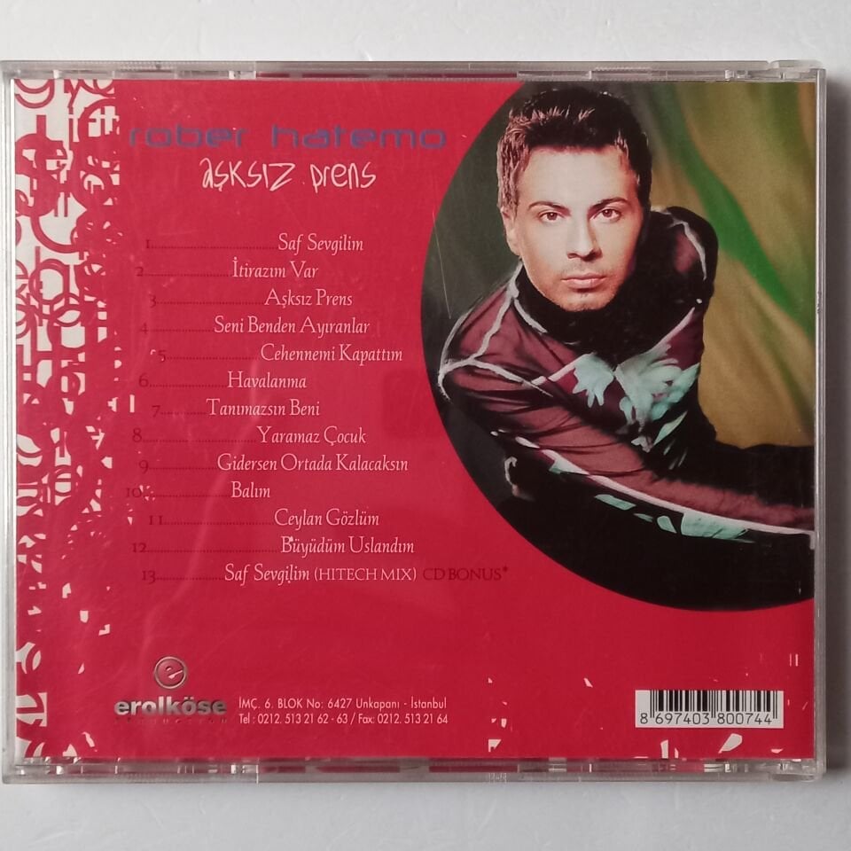ROBER HATEMO – AŞKSIZ PRENS (2003) - CD 2.EL