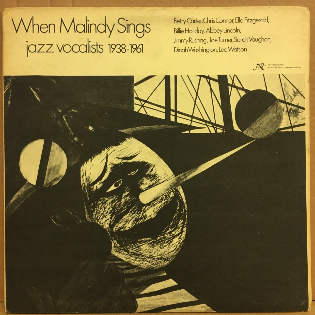 WHEN MALINDY SINGS JAZZ VOCALISTS 1938-1961 BETTY CARTER CHRIS CONNOR B HOLIDAY A LINCOLN S VAUGHAN
