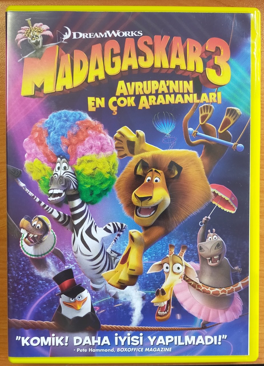 MADAGASKAR 3 AVRUPA'NIN EN ÇOK ARANANLARI - MADAGASCAR 3 EUROPE'S MOST WANTED - ANİMASYON - DVD 2.EL
