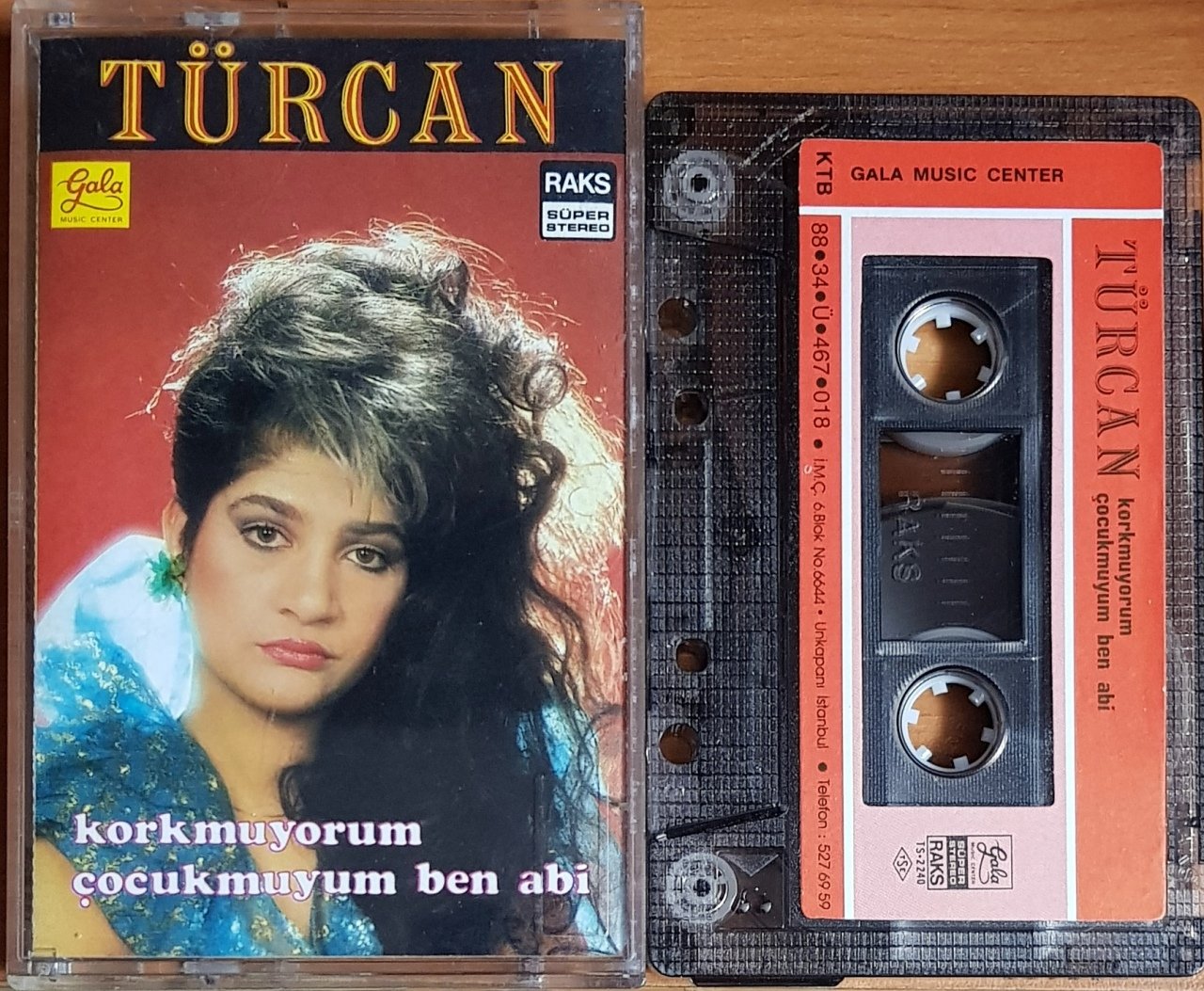 TÜRCAN - KORKMUYORUM / ÇOCUKMUYUM BEN ABİ (1988) GALA MUSIC CENTER KASET 2.EL