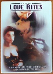 LOVE RITES - WALERIAN BOROWCZYK - DVD 2.EL 1. BÖLGE TR ALTYAZI YOKTUR