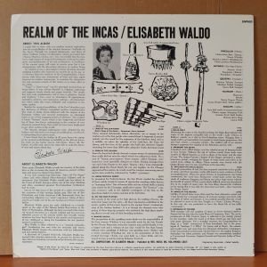 REALM OF THE INCAS / ELISABETH WALDO (1962) - LP 2.EL PLAK
