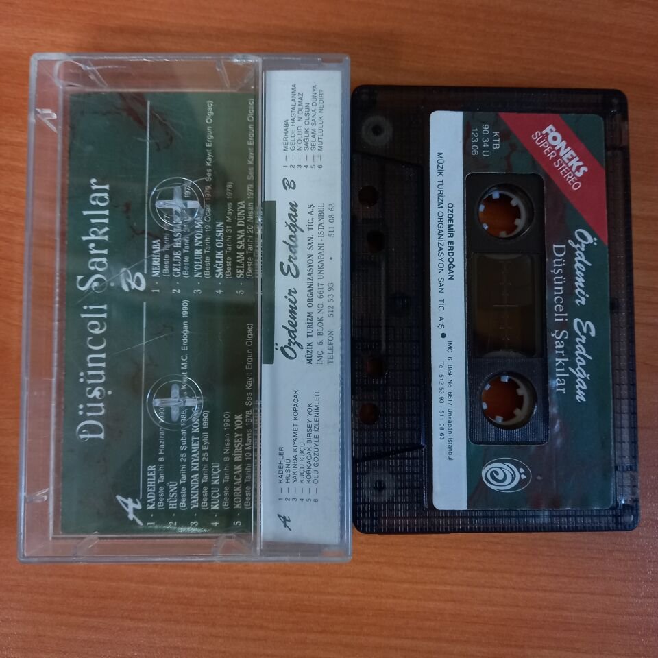 ÖZDEMİR ERDOĞAN - DÜŞÜNCELİ ŞARKILAR (1990) - KASET 2.EL