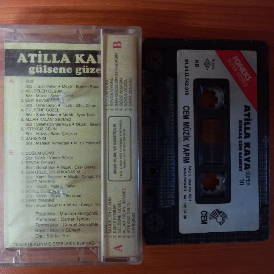 ATİLLA KAYA - GÜLSENE GÜZEL (1991) - KASET 2.EL