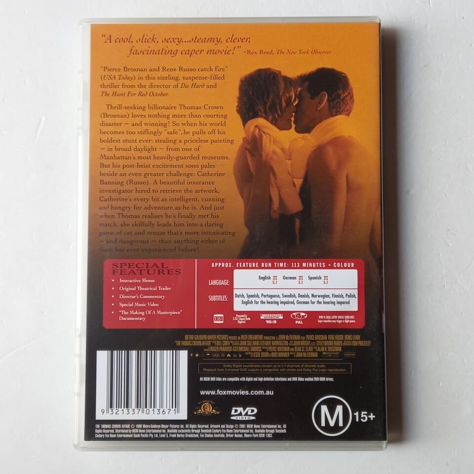 THE THOMAS CROWN AFFAIR - PIERCE CROSNAN, RENE RUSSO - DVD 2.EL
