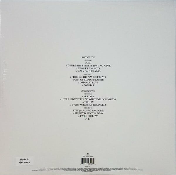 U2 - SONGS OF SURRENDER (2023) - 2LP 180GR TRANSLUCENT BLUE COLOURED VINYL SIFIR PLAK