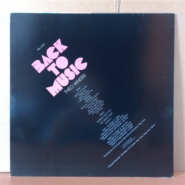 THEO VANESS – BACK TO MUSIC (1978) - LP 2.EL PLAK