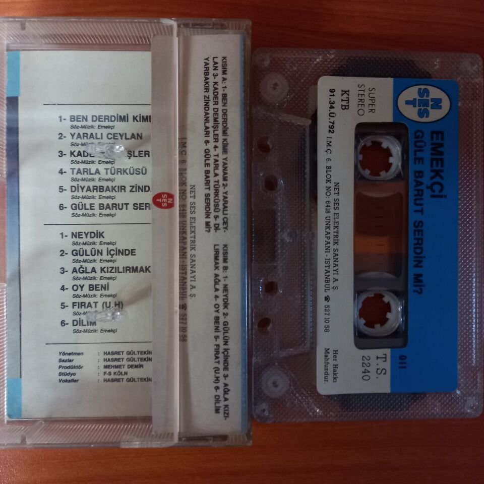 EMEKÇİ - GÜLE BARUT SERDİN Mİ? (1991) - KASET 2.EL
