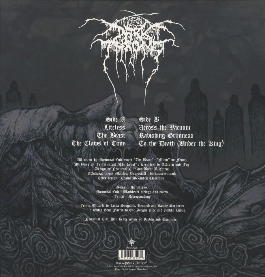 DARKTHRONE - RAVISHING GRIMMES (1999) - LP 2011 EDITION BLACK METAL SIFIR PLAK