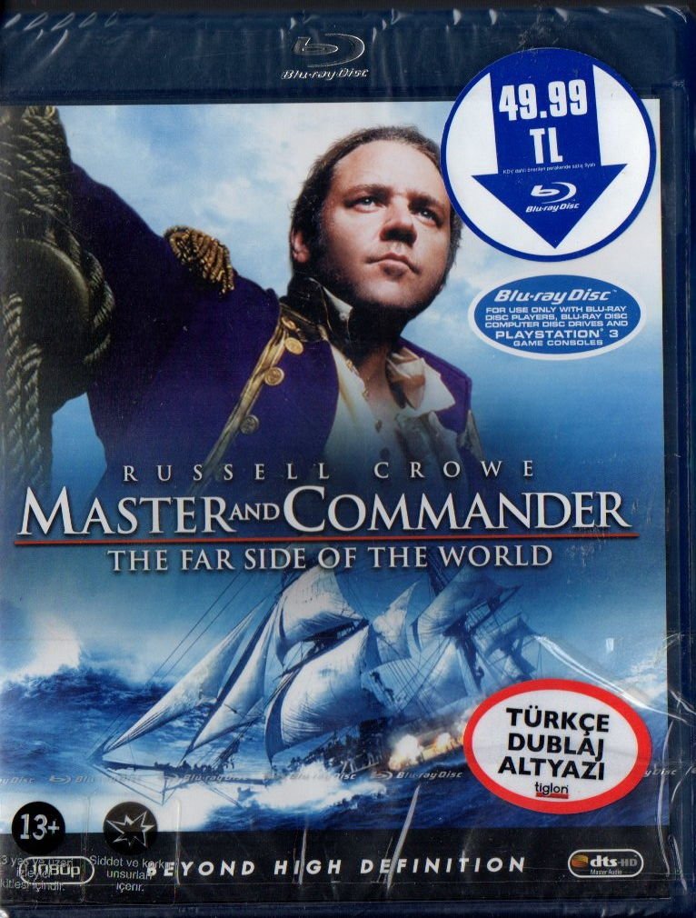 MASTER AND COMMANDER THE FAR SIDE OF THE WORLD - RUSSEL CROWE - BLU-RAY AMBALAJINDA SIFIR